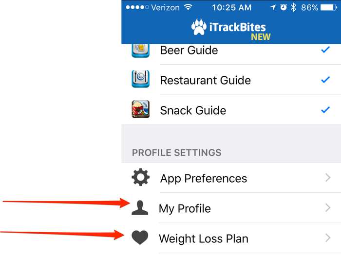 You can adjust your plan or input any weight change into the app through settings. The app easily adjusts your daily points allotment based on whatever you change the weight too. You can also customize your values.