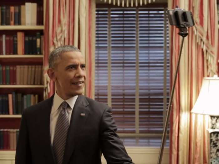 President Barack Obama took the first presidential selfie stick selfie earlier this year, in a video for BuzzFeed.