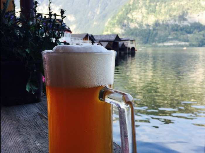 Brauhaus Bier: You can only get it in Hallstatt, Austria.