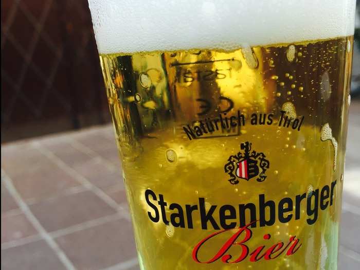 Starkenberger Radler: a mix between a pilsner and a shandy.