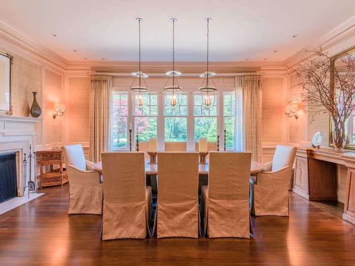 For dinners, the estate has a formal dining room with a slightly more modern finish.