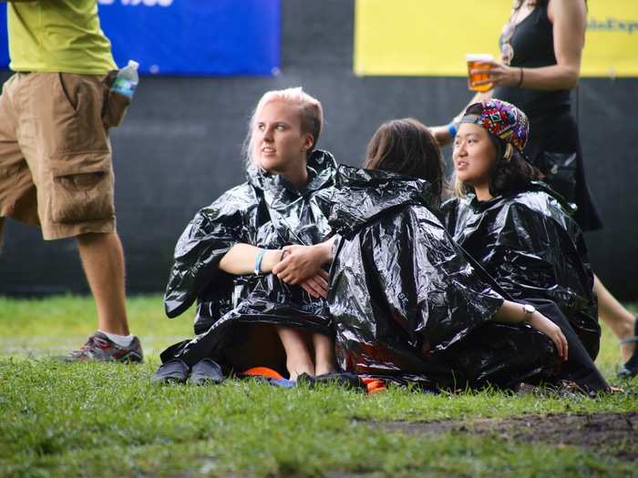 And then came the rain. The festival was shut down briefly and re-opened as sheets of rain, lightning, and thunder shook things up.