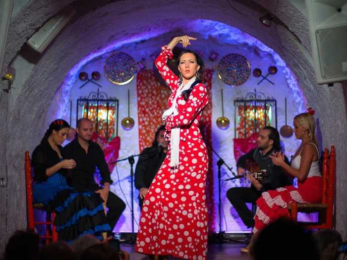 Feel the rhythm of a real Flamenco dance show in Andalusia, a region that sits on Spain