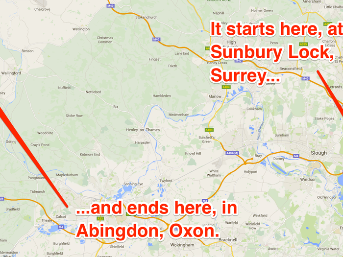 It is along this 79-mile stretch of the Thames that the Swan Upping takes place, over the course of a week.