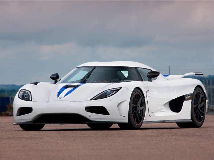 Koenigsegg Agera R: Manufacturer claims 0-62 mph in 2.8 seconds. Price: $2 million.