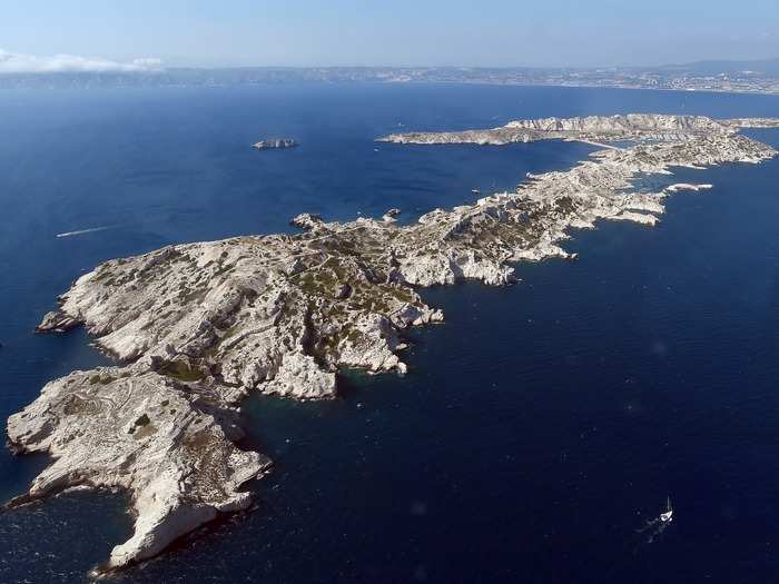 The scenery outside of Marseille is gorgeous too. The Frioul archipelago consists of four islands, and is located just two miles off the coast of Marseille.