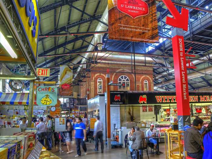 Located in the heart of Toronto, Canada, the St. Lawrence Market is basically three markets in one. There