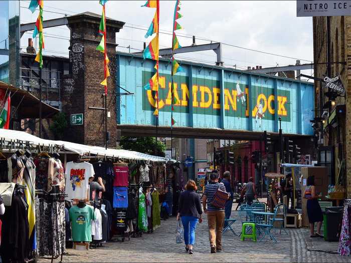 Only 30 years old, the Camden Lock Market in London, England, might not have the history that some other markets do, but it still draws a crowd of over 150,000 people per week. Most of the market