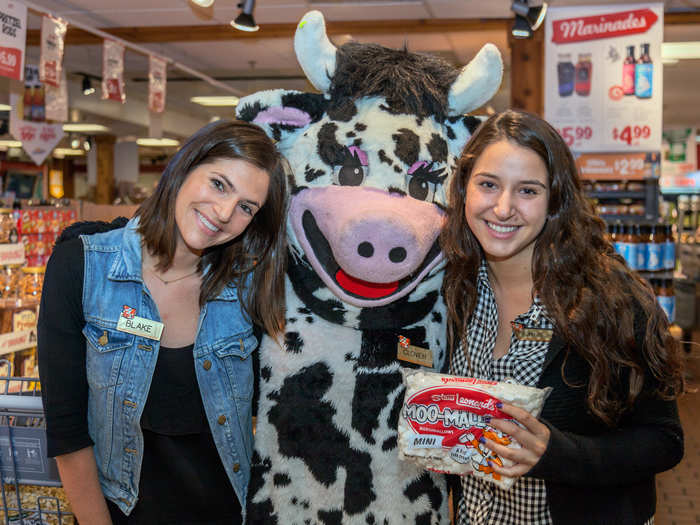 You’re sure to bump into the store’s mascot, Clover the Cow, during your shopping experience.