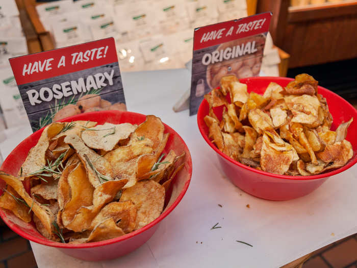 And the samples … so many samples. A grocery store that makes their own kettle-style potato chips in store? Sign me up.