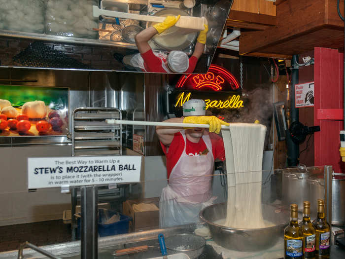 They even make their own fresh mozzarella in store, selling over 250,000 pounds of it per year. I could see why — it was superb.