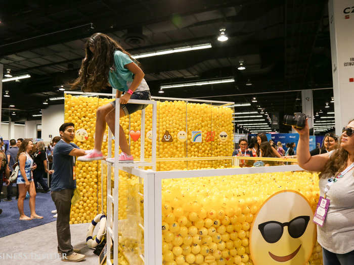 Instagram had an Emoji-themed ball pit to celebrate its new Emoji hashtag feature.