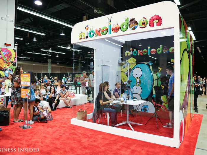 Nickelodeon casting executives held minute-long auditions in this glass-walled booth. Intimidating.