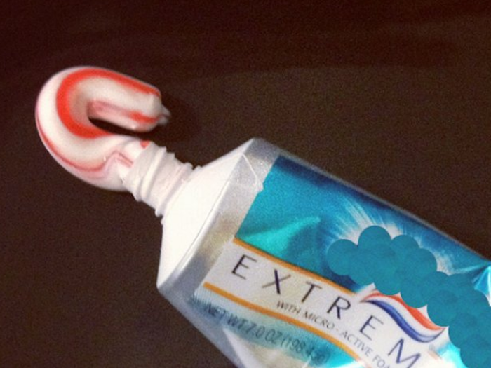 Toothpaste: Clean ... everything.