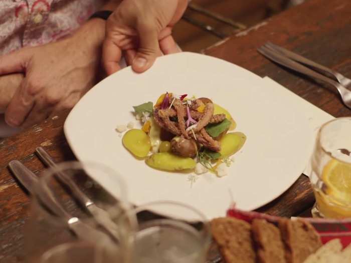 Each meal is served by the chef or home cook, who explains the ingredients and cookery.