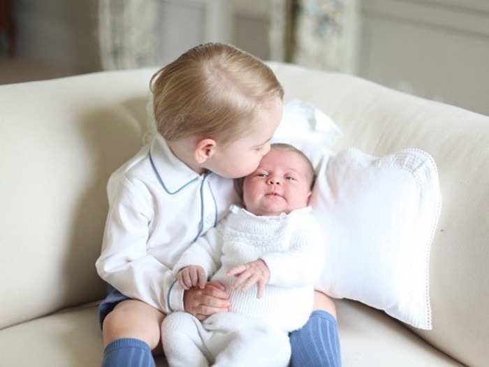 Future English Monarchs: Prince George and Princess Charlotte