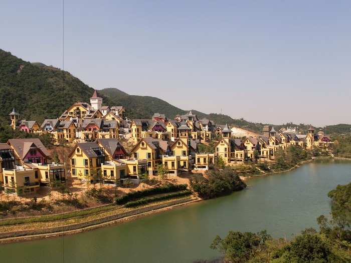 Across the river from Hong Kong is "Overseas Chinese Town East (OCT)," a sort of eco-tourism theme park which has a man-made lake and an entire district that