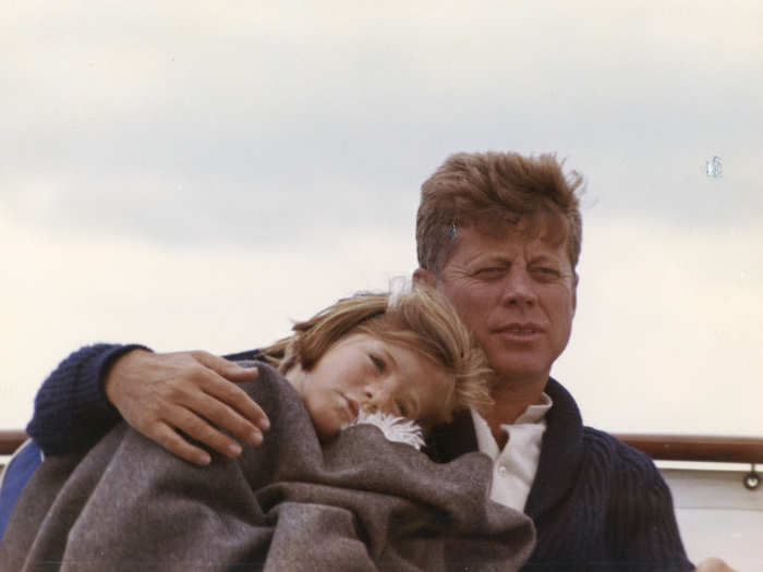 Kennedy, a life-long lover of the sea, spent many a summer with his family aboard the yacht. Here, he