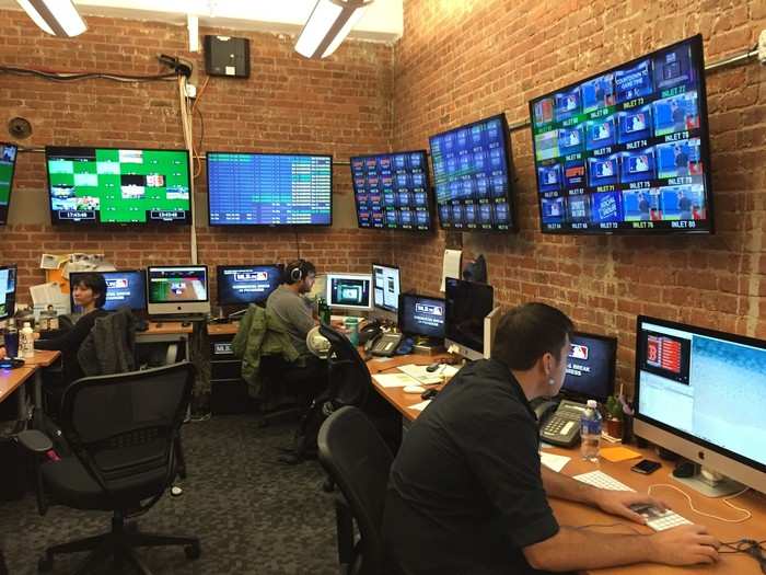 Producers working in the rooms where cookies were once baked.