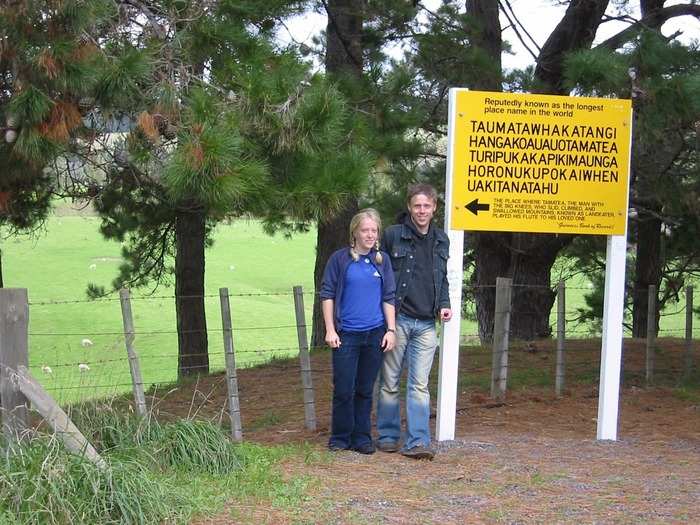 Garfors and his sister visited a town in New Zealand that has the second longest name in the world. According to Garfors, the name translates to "The summit where Tamatea, the man with the big knees, the slider, climber of mountains, the land-swallower who travelled about, played his nose flute to his loved one."