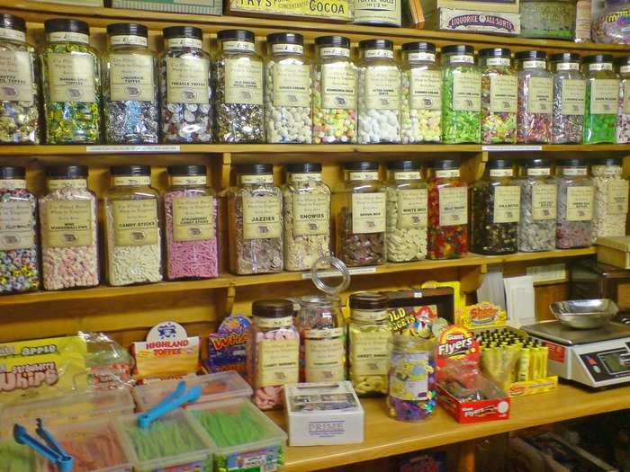 OLDEST CANDY SHOP: Head to the Oldest Sweet Shop in England, located in Yorkshire, for a selection of candies from the world’s oldest shop. It opened in 1827 and serves retro candies like Sherbet Fountains and Parma Violets.