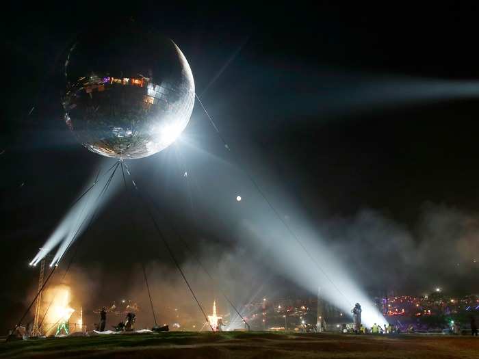 LARGEST DISCO BALL: Last year, Bestival introduced the world’s biggest disco ball—measuring 33 feet and 10 inches in diameter—to cheering crowds at the Desert Island Disco in Robin Hill County Park, Isle of Wight, England.