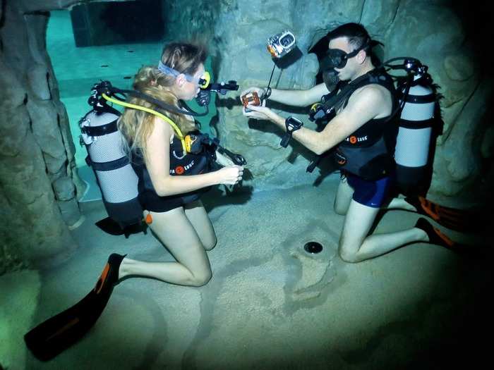 DEEPEST SWIMMING POOL FOR DIVING: Y-40, located in Montegrotto Terme, Italy, is 137 feet deep and contains over a million gallons of thermal water. It’s so deep that you have to scuba dive to reach the bottom.