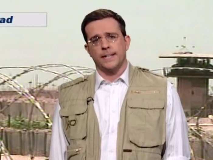 THEN: Ed Helms served his time on "The Daily Show" from 2002 to 2006. He was known for his many field pieces and frequents "visits" to Iraq.