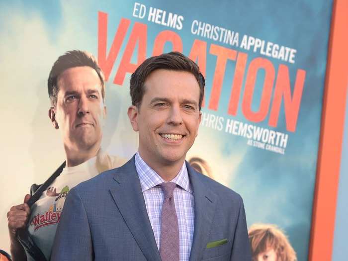 NOW: Helms achieved breakout movie fame with the success of "The Hangover" in 2009. He also starred alongside Steve Carell in "The Office." Most recently, he starred in a "Vacation" reboot.