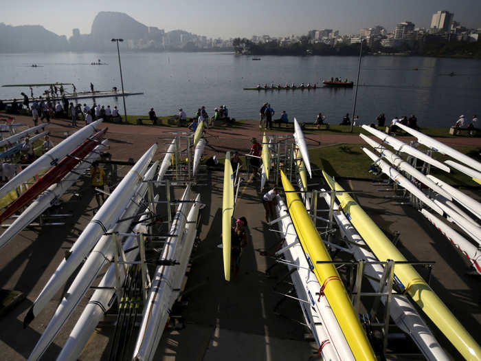 Rodrigo de Freitas lake, which will host rowing, is reportedly teeming with viruses.