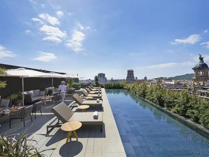 See Barcelona from above when you take a dip in the Mandarin Oriental