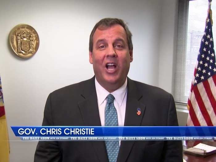 Then, Chris Christie (R-New Jersey).