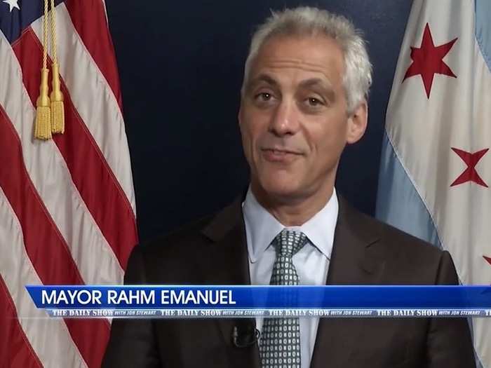 Chicago Mayor, Rahm Emanuel (D).