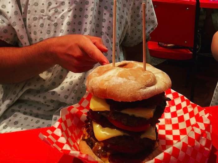 A lot of us also, un-apologetically, made excursions to some mega eateries, such as the Heart Attack Grill.