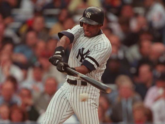 Bernie Williams started in center field and hit 29 home runs.