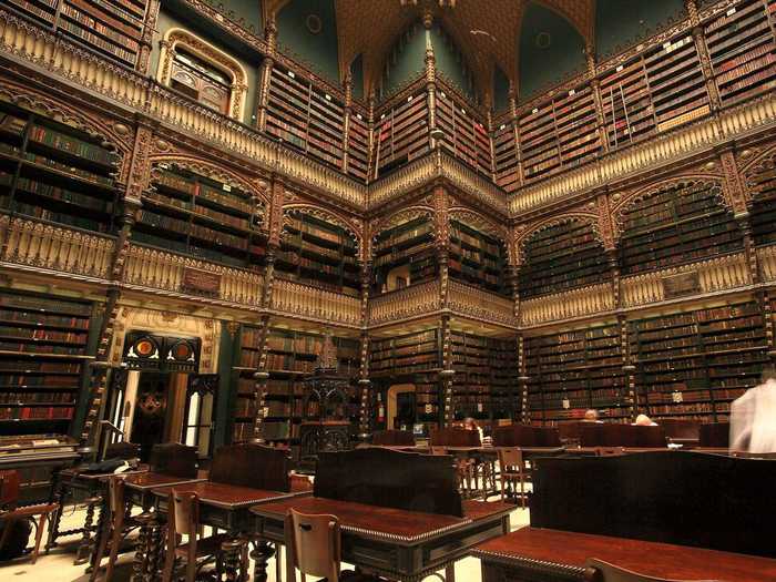 Although the Royal Portuguese Reading Room in Rio de Janeiro, Brazil, was built in the 19th century, it houses literature dating all the way back to the 16th century. The library