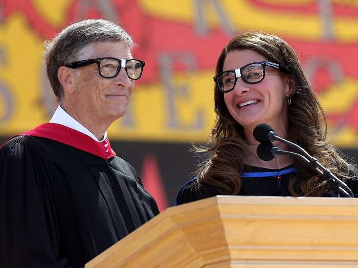 In 2014, Melinda joined Bill for a speech during Stanford