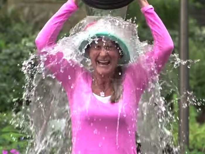 On her 50th birthday last August, Melinda participated in the ALS Ice Bucket Challenge  thanks to a nomination from Sheryl Sandberg. "I