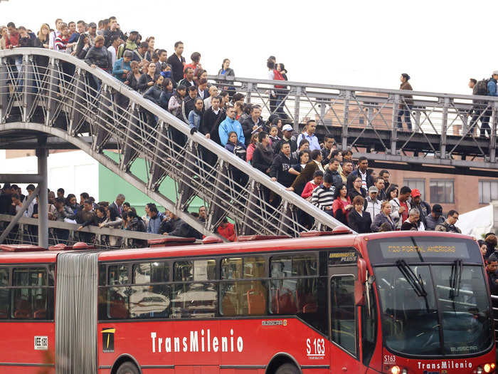 While heavily trafficked during the day, Bogota