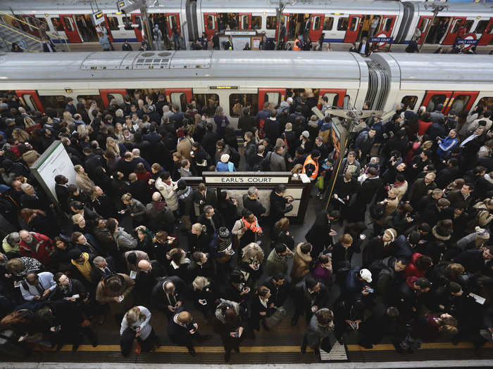 Still, the sheer volume of passengers during rush hour can overwhelm London