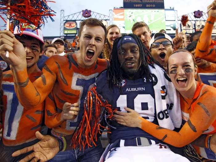 6. Auburn University — This big-time school in small-town Alabama doesn