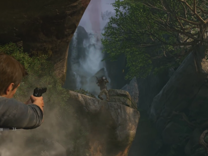 Shooting weapons takes place over your shoulder for accurate aiming.