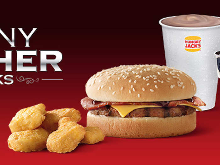 The Australian franchise of Burger King is called Hungry Jack