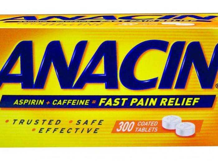 Do you know what the pain relief medicine Anacin is called in the UK?