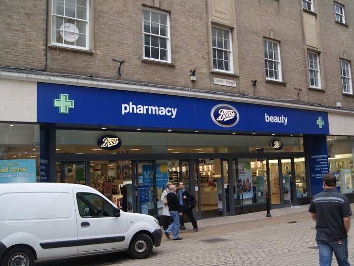 5. Alliance Boots (joint) — £8.80 per hour — Boots comes in at the same level ass Arcadia and John Lewis, losing out to just one other pharmacy chain on the list.