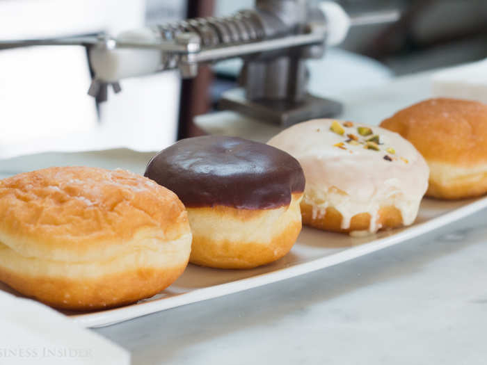 Next, the smell of freshly made confections led me to Doughnut Dolly. Owner Hannah Hoffman grew up watching her mother work in a Michelin-starred Berkeley restaurant, Chez Panisse, and has made a name for herself with hand-rolled, yeast-raised doughnuts.