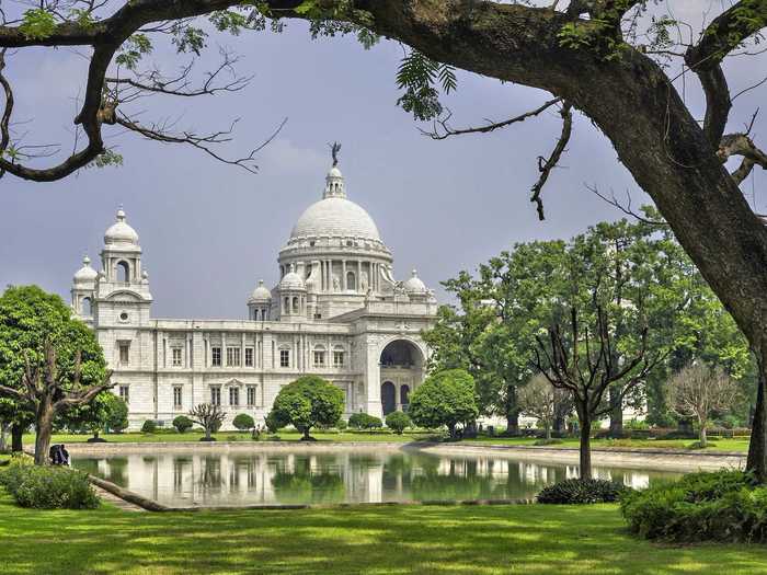 The Victoria Memorial is a monument in the city of Kolkata that was built in honor of the British Empire, which explains the building