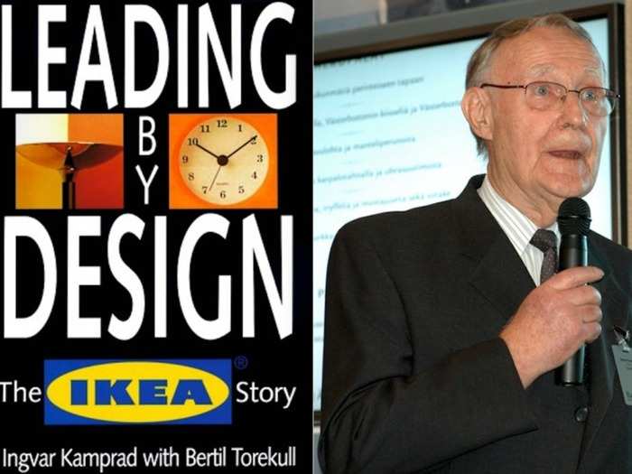 Two books have been published about the IKEA story. In 1976, Kamprad detailed the concept and ideology of his company in "A Testament of a Furniture Dealer," which now serves as a manifesto for IKEA. In the late 1990s he worked with a Swedish journalist on "Leading by Design: The IKEA Story," an account of maintaining simplicity at IKEA and in his life.