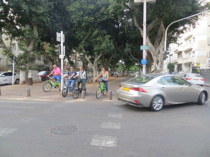 Bikes, particularly electric bikes, rule in Tel Aviv where cars are expensive and hard to park.