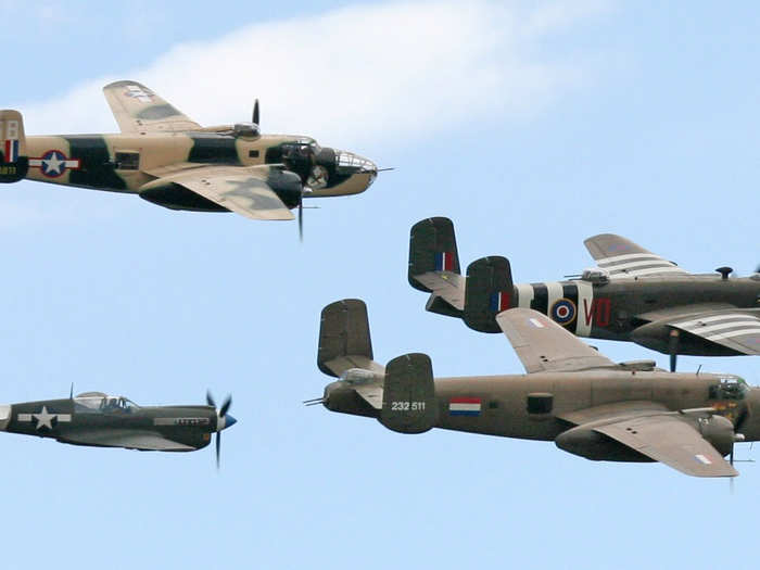 Whether strafing, bombing, or simply transporting personnel, the B-25 has an important impact throughout World War II.